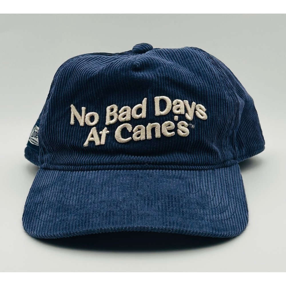 Raising Canes Navy Blue Corduroy Snapback Hat No Bad Days At Canes RC0012 LP749
